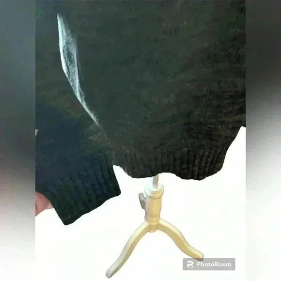 Matty M Women's Size Large Sweater Gray Asymmetrical Cowl Neck Long Sleeve - Picture 4 of 9